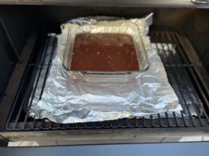 Brownies while they are on in the smoker